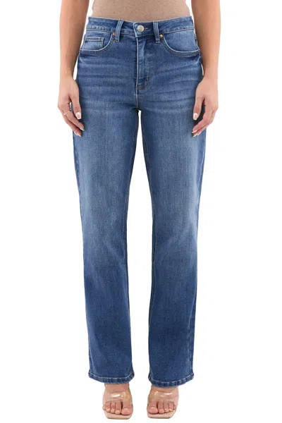 Rfm Plus Dylan High Rise Straight Leg Jeans In Blue