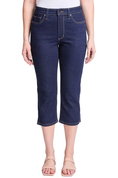 Rfm Plus Essential High Rise Capri In Blue