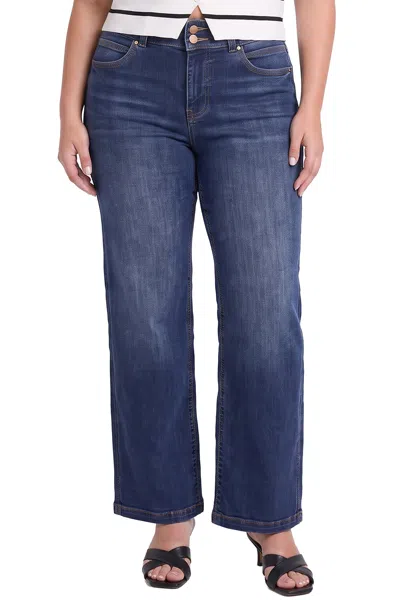Rfm Plus Hailey Western Diva Wide Leg Jeans In 08s