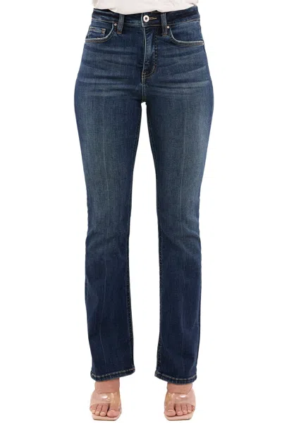 Rfm Plus Mia High Rise Bootcut Jeans In Blue