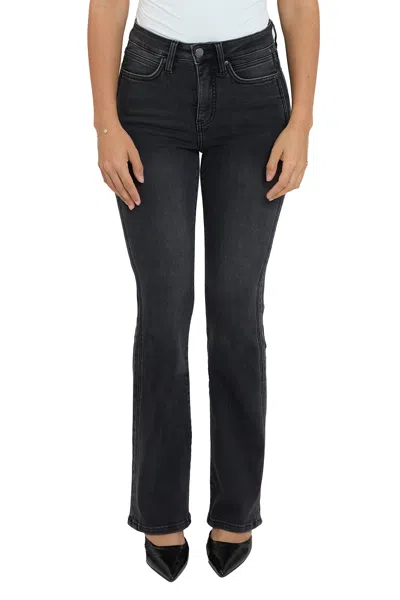 Rfm Plus Mia High Rise Slimmers Bootcut Jeans In Black