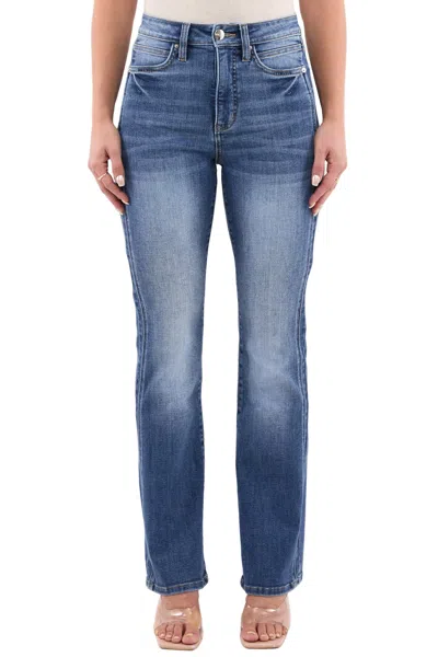 Rfm Plus Mia High Rise Slimmers Bootcut Jeans In Blue