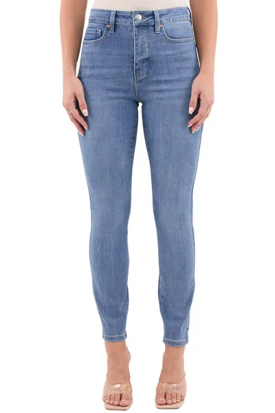 Rfm Plus Sophie High Rise Skinny Jeans In Blue