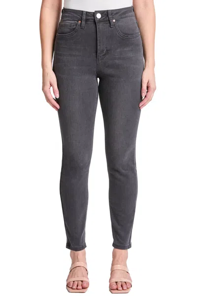 Rfm Plus Sophie High Rise Skinny Jeans In Gray