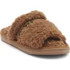 R.g. Barry One Banded Faux Fur Slipper In Brown