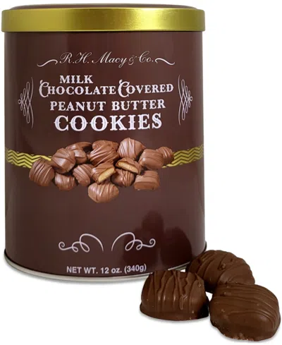 R.h. Macy & Co. Holiday Milk Chocolate Covered Peanut Butter Cookie Gift Tin, 12 Oz., Created For Macy's In No Color