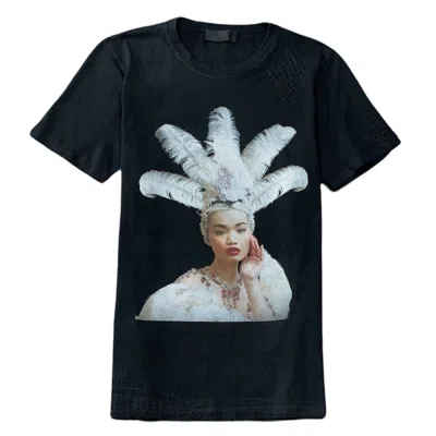 Rh45 Men's Chantal T Shirt In Black In Blue