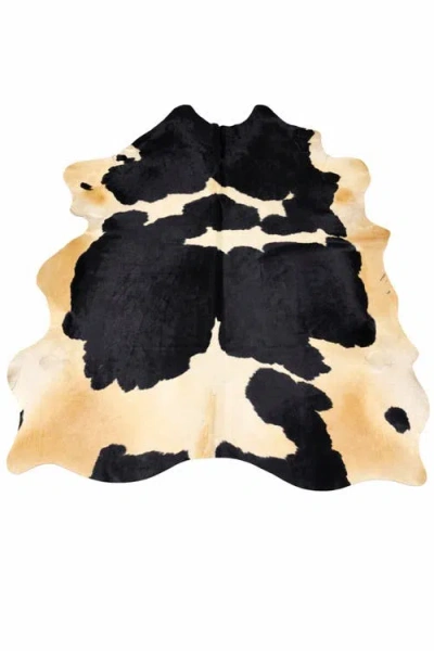 Rhacam Eco Hides Audrey Black And White Cowhide Rug 7'11" × 7'3"