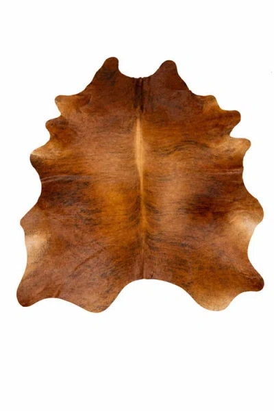 Rhacam Eco Hides Rh Rugs Brindle Cowhide Rug 8'1" × 6'6" In Brown