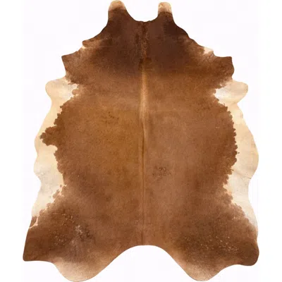 Rhacam Eco Hides Rh Rugs Gisselle Brown And White Cowhide Rug 7'6" × 6'6"