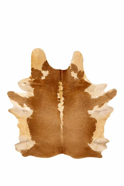 Rhacam Eco Hides Rh Rugs Gisselle Brown And White Cowhide Rug 8'2" × 6'3"