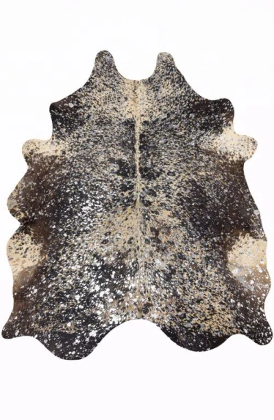 Rhacam Eco Hides Rh Rugs Luma Metallic Silver Cowhide Rug 7'0" × 6'4"
