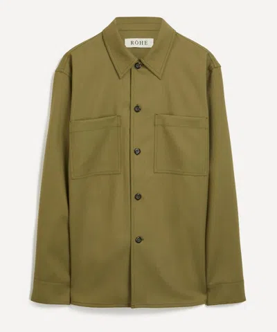 R�he Mens Sage Oversized Wool Shirt