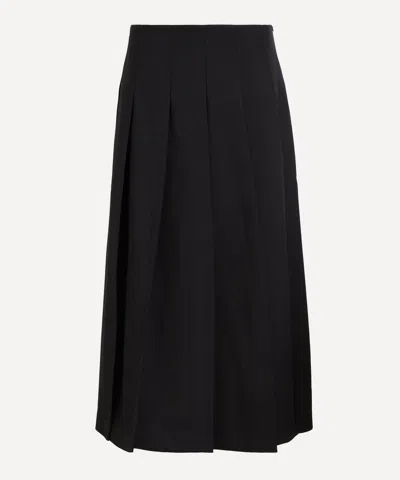 R�he Women's Pleated Maxi Skirt In Black