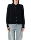 Rhea Button-down Cardigan With Round Neckline And Texture