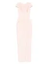 Rhea Costa Draped Maxi Dress In Pink