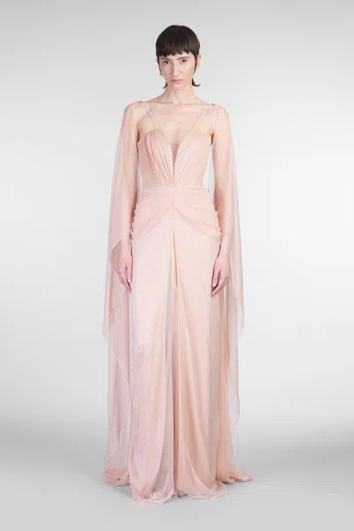 Rhea Costa Dream Dress Woman In Powder Silk