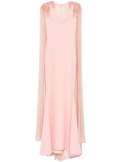 Rhea Costa Esme Dress In Baby Pink