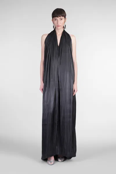 RHEA COSTA GIGI DRESS LONG DRESS IN BLACK POLYESTER
