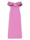 Rhea Costa Off-shoulder Maxi Dress In Purple