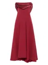 Rhea Costa Salma Midi Dress In Red
