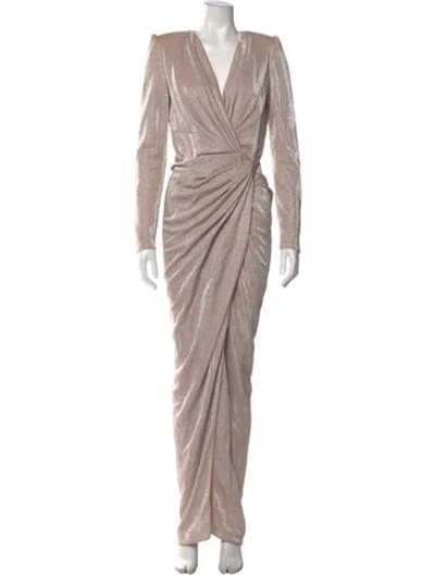 Pre-owned Rhea Costa V-neck Long Dress W/ Tags