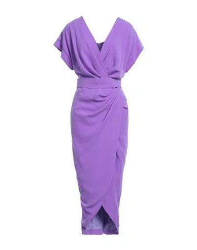 Rhea Costa Woman Maxi Dress Light Purple Size 10 Viscose