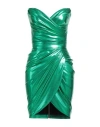 Rhea Costa Woman Short Dress Green Size 6 Polyamide In Green