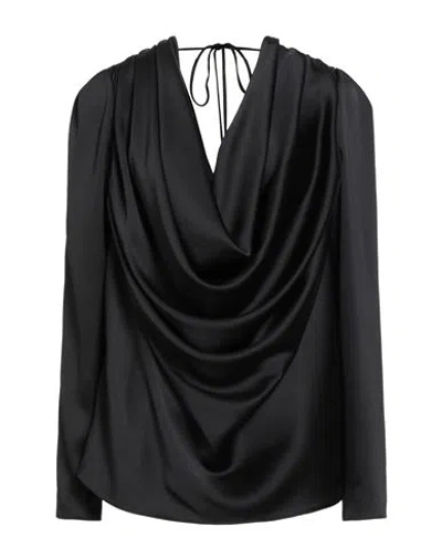 Rhea Costa Woman Top Black Size 6 Viscose, Silk