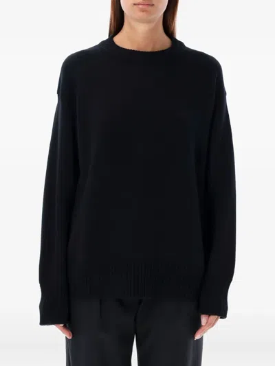 Rhea Crew-neck Sweater In Black