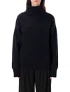 Rhea Cashmere Wool Crewneck Sweater In Blu