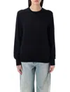 Rhea Button-down Cardigan With Round Neckline And Texture In Navy