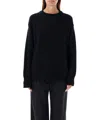 Rhea Heavy Turtle Neck Sweater In Black