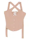 Rhizome Rosemary Corset Top In Pink