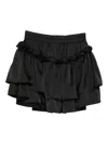 Rhizome Ruffled-details Mini Skirt In Black