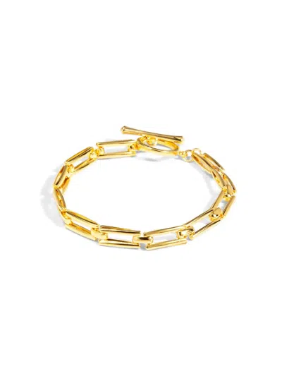 Rho Women's Rectangle Chain Toggle Bracelet In Gold