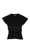 Rhodaine Women's Black Hera Power Shoulder T-shirt In Black