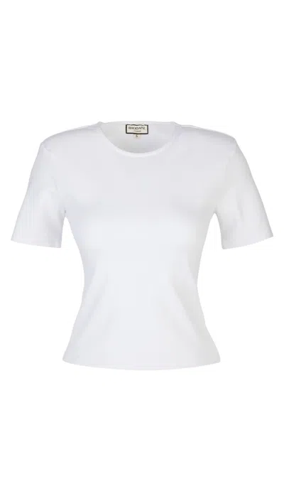 Rhodaine Women's Lu Padded T-shirt In White