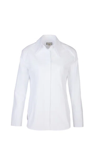 Rhodaine Women's White Naomi Padded Shirt