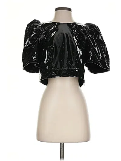 Pre-owned Rhode 3/4 Sleeve Blouse In Black