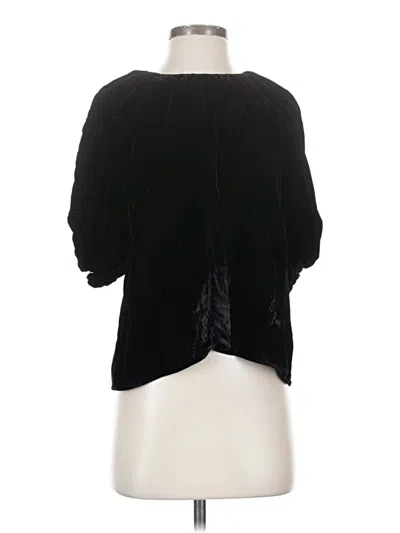 Pre-owned Rhode 3/4 Sleeve Top Black Boatneck Tops