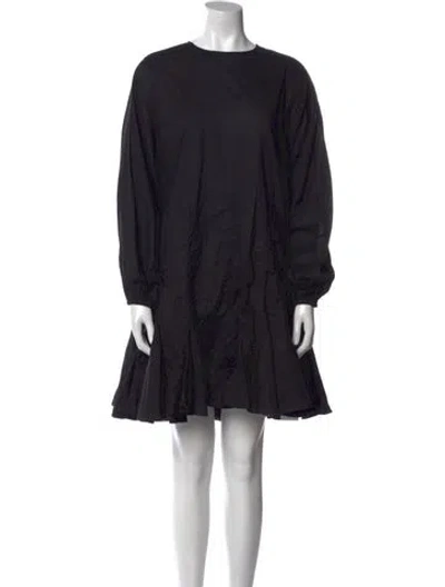 Pre-owned Rhode Bateau Neckline Mini Dress In Black