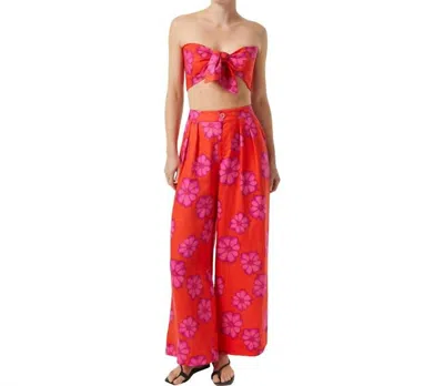 Rhode Campbell Pant In Scarlet Bombay Bloom