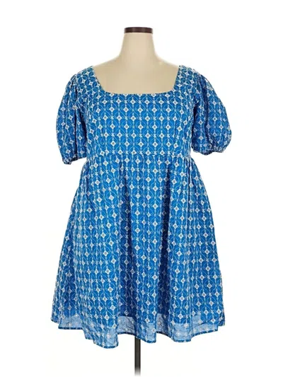 Pre-owned Rhode Casual Dress In Blue