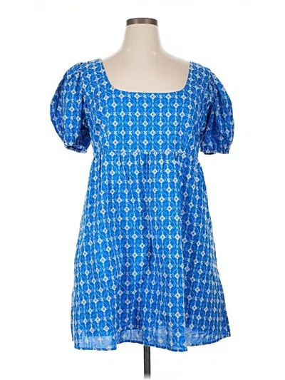 Pre-owned Rhode Casual Dress In Blue