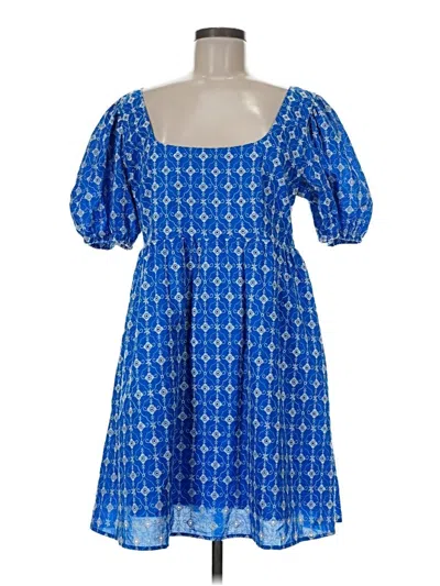 Pre-owned Rhode Casual Dress In Blue