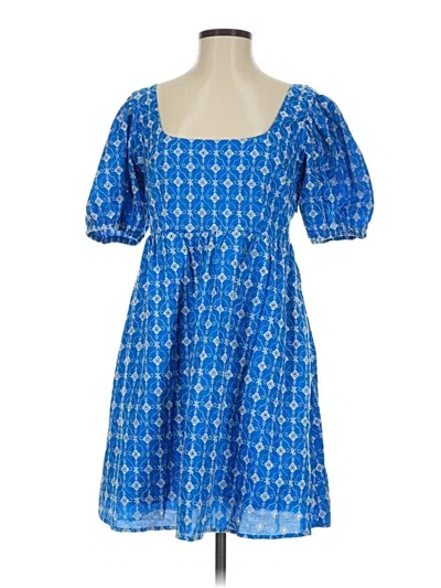 Pre-owned Rhode Casual Dress In Blue