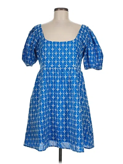 Pre-owned Rhode Casual Dress In Blue