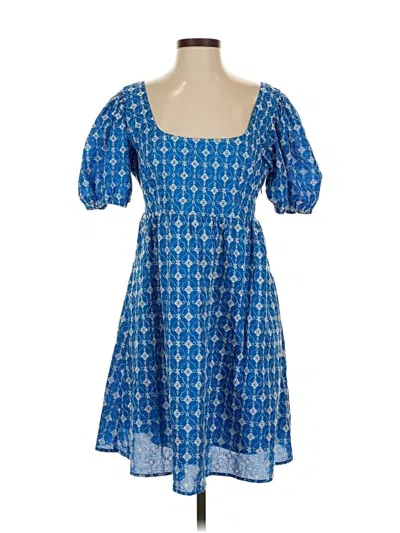 Pre-owned Rhode Casual Dress In Blue