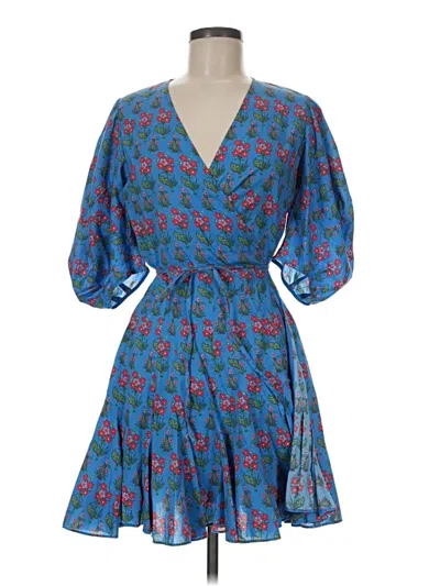 Pre-owned Rhode Casual Dress In Blue